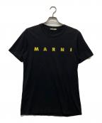 MARNIマルニ）の古着「ロゴプリントTシャツ」｜ブラック