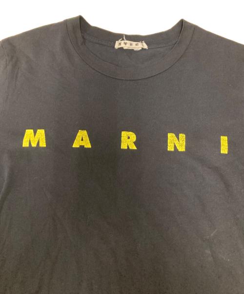 MARNI（マルニ）MARNI (マルニ) ロゴプリントTシャツ ブラック サイズ:48の古着・服飾アイテム