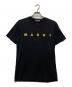 MARNI（マルニ）の古着「ロゴプリントTシャツ」｜ブラック