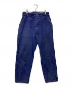 Le Mont Saint Martinル・モンサンマルタン）の古着「フレンチモールスキンワークパンツ」｜パープル