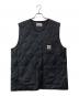 CARHARTT WIP（カーハート ワークインプログレス）の古着「キルティングベスト」｜ブラック