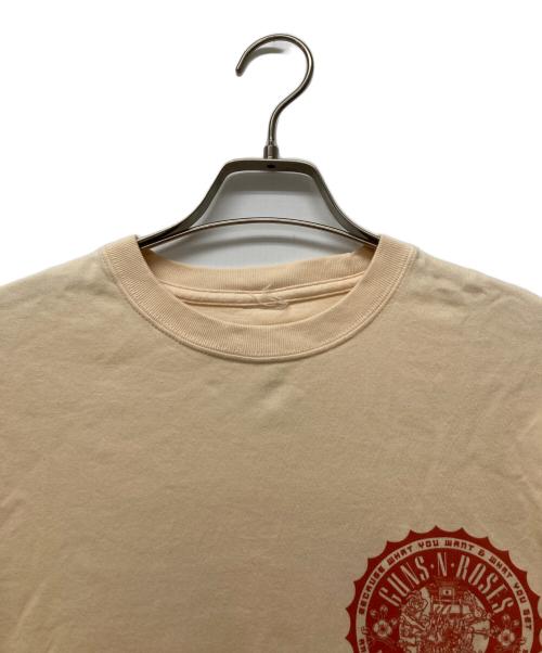 GUNS N ROSES（ガンズ・アンド・ローゼズ）GUNS N ROSES (ガンズ・アンド・ローゼズ) 半袖Tシャツ ベージュ サイズ:Ⅿの古着・服飾アイテム