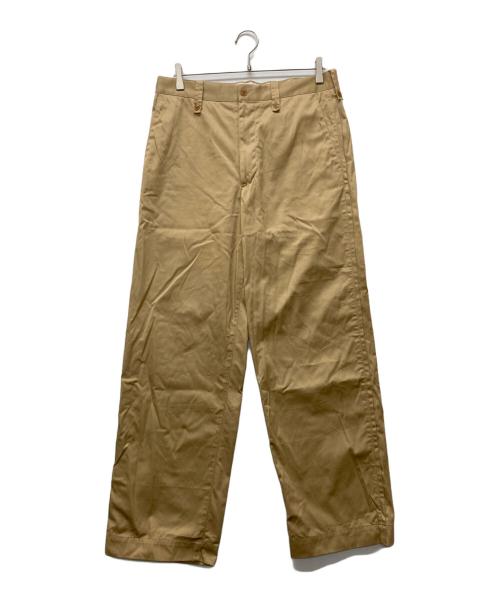 TOMORROW LAND（トゥモローランド）TOMORROW LAND (トゥモローランド) スーピマコットン チノクロス バレルパンツ ベージュ サイズ:Mの古着・服飾アイテム