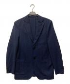 TOMORROW LANDトゥモローランド）の古着「ウールサッカー シングルブレステッド2Bジャケット」｜ネイビー