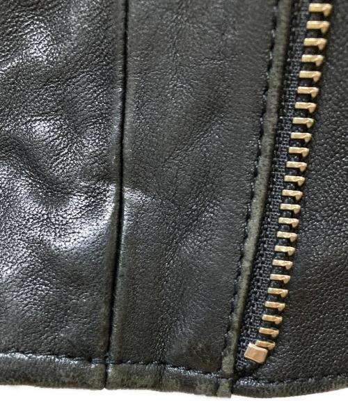 beautiful people（ビューティフルピープル）beautiful people (ビューティフルピープル) shrink leather riders jacket ブラック サイズ:130の古着・服飾アイテム