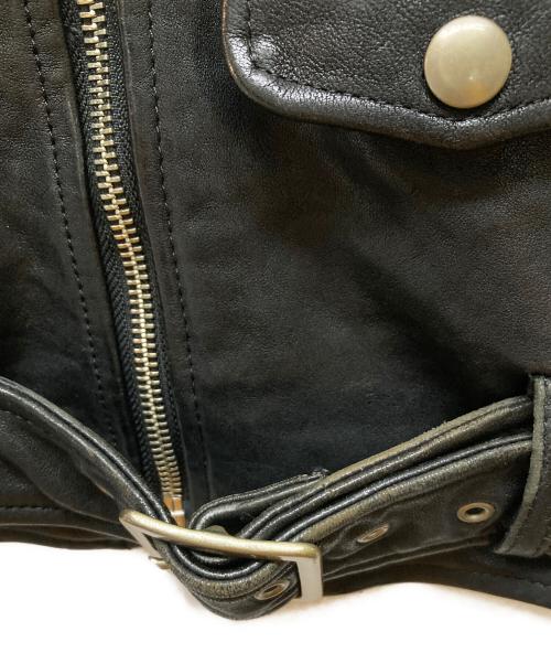 beautiful people（ビューティフルピープル）beautiful people (ビューティフルピープル) shrink leather riders jacket ブラック サイズ:130の古着・服飾アイテム