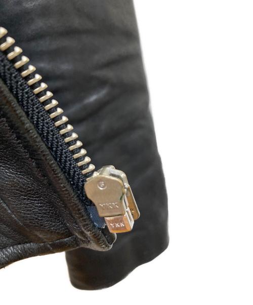 beautiful people（ビューティフルピープル）beautiful people (ビューティフルピープル) shrink leather riders jacket ブラック サイズ:130の古着・服飾アイテム