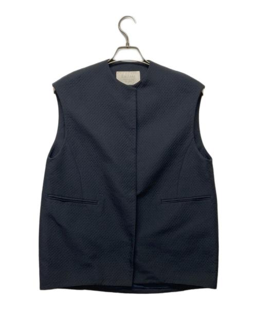 BALLSEY（ボールジィ）BALLSEY (ボールジィ) ピンドットマトラッセ コクーンジレ ネイビー サイズ:36の古着・服飾アイテム