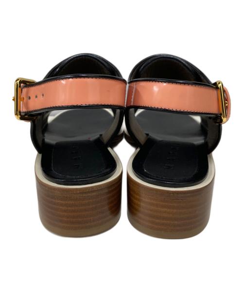 MARNI（マルニ）MARNI (マルニ) パテントマルチカラーサンダル ボルドー サイズ:SIZE 37の古着・服飾アイテム