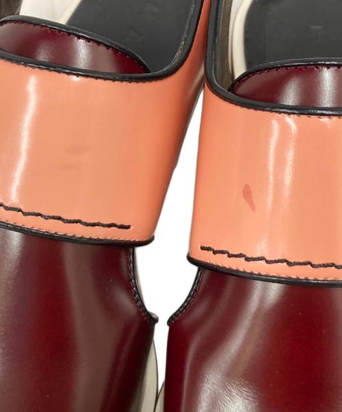 MARNI（マルニ）MARNI (マルニ) パテントマルチカラーサンダル ボルドー サイズ:SIZE 37の古着・服飾アイテム