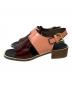 MARNI (マルニ) パテントマルチカラーサンダル ボルドー サイズ:SIZE 37：14000円