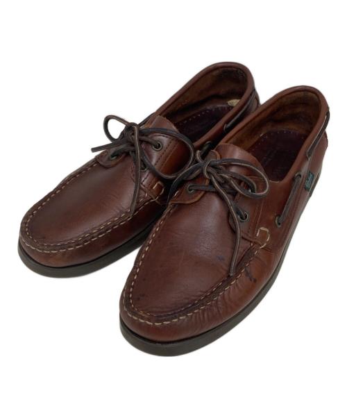PARABOOT（パラブーツ）PARABOOT (パラブーツ) デッキシューズ ブラウン サイズ:9の古着・服飾アイテム