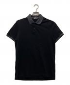 MONCLERモンクレール）の古着「MAGLIA POLO MANICA CORTA」｜ブラック