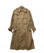 AURALEEオーラリー）の古着「FINX POLYESTER BIG TRENCH COAT」｜ベージュ