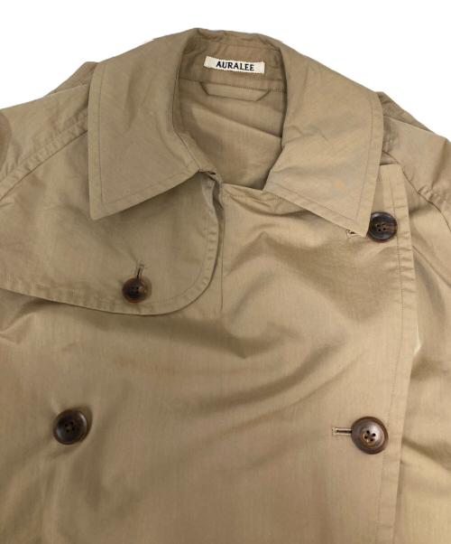 AURALEE（オーラリー）AURALEE (オーラリー) FINX POLYESTER BIG TRENCH COAT ベージュ サイズ:SIZE 1の古着・服飾アイテム
