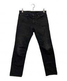 MINEDENIM（マインデニム）の古着「S.Slim USED加工 スーパースリムストレッチスキニーデニムパンツ」｜ブラック