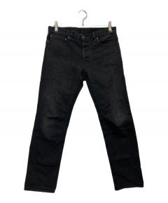 中古・古着通販】BALMAIN (バルマン) バイカーデニム ブラック サイズ