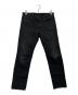 MINEDENIM（マインデニム）の古着「S.Slim USED加工 スーパースリムストレッチスキニーデニムパンツ」｜ブラック