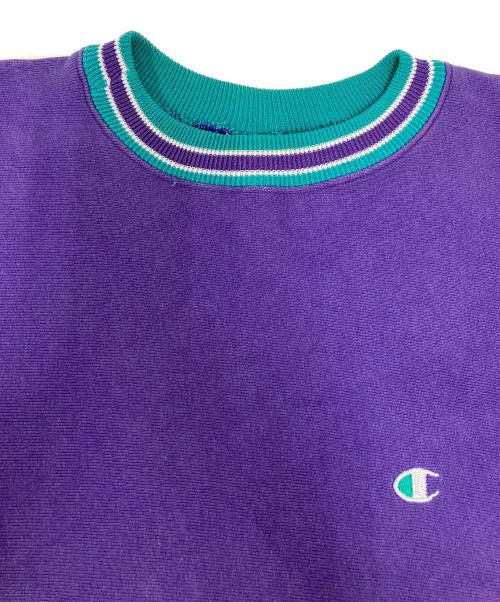 Champion REVERSE WEAVE（チャンピオン リバース ウィーブ）Champion REVERSE WEAVE (チャンピオン リバース ウィーブ) ヴィンテージスウェット パープル サイズ:Ｌの古着・服飾アイテム