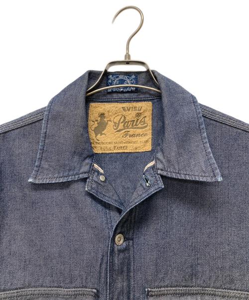 EVISU（エヴィス）EVISU (エヴィス) 1453カモメプリントカバーオール インディゴ サイズ:38の古着・服飾アイテム