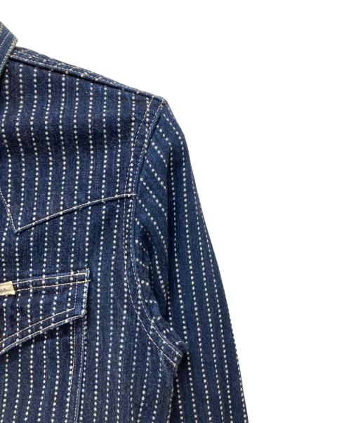 THE FLAT HEAD（ザ・フラットヘッド）THE FLAT HEAD (ザ・フラットヘッド) ウォバッシュ ウエスタンシャツ インディゴ サイズ:36の古着・服飾アイテム