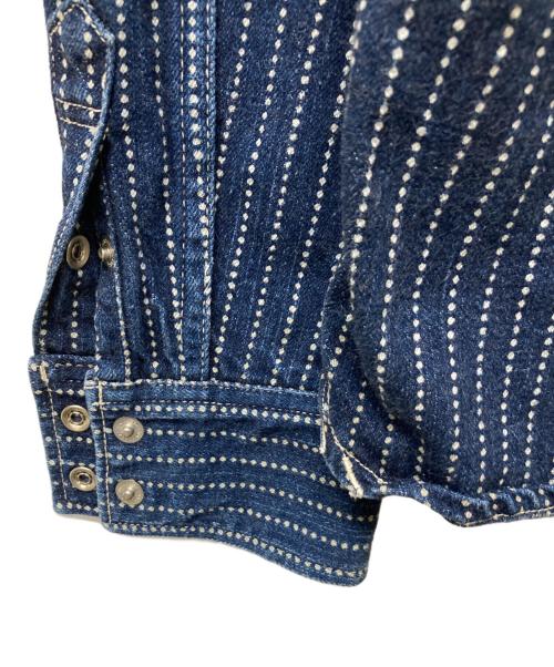 THE FLAT HEAD（ザ・フラットヘッド）THE FLAT HEAD (ザ・フラットヘッド) ウォバッシュ ウエスタンシャツ インディゴ サイズ:36の古着・服飾アイテム