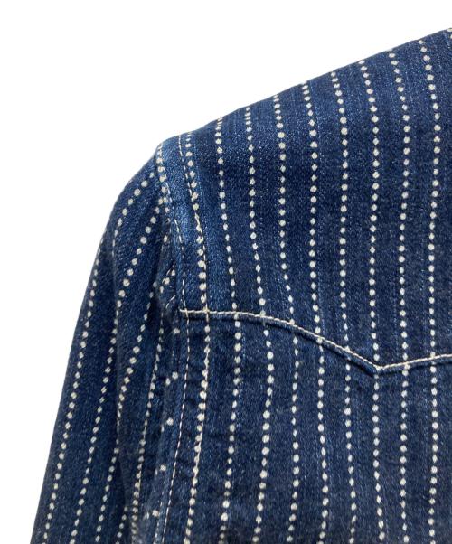 THE FLAT HEAD（ザ・フラットヘッド）THE FLAT HEAD (ザ・フラットヘッド) ウォバッシュ ウエスタンシャツ インディゴ サイズ:36の古着・服飾アイテム