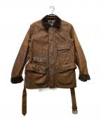 POLO RALPH LAURENポロ・ラルフローレン）の古着「ハンティングカウレザージャケット」｜ブラウン
