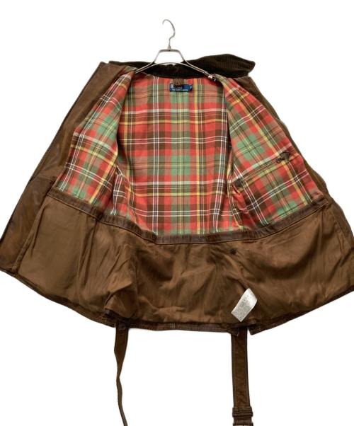 POLO RALPH LAUREN（ポロ・ラルフローレン）POLO RALPH LAUREN (ポロ・ラルフローレン) ハンティングカウレザージャケット ブラウン サイズ:SIZE Sの古着・服飾アイテム