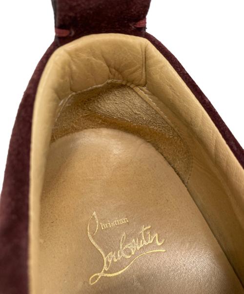 Christian Louboutin（クリスチャン・ルブタン）Christian Louboutin (クリスチャン・ルブタン) スタッズスウェードスニーカー パープル サイズ:40の古着・服飾アイテム