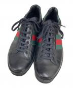 GUCCIグッチ）の古着「シェリーラインローカットスニーカー」｜ブラック