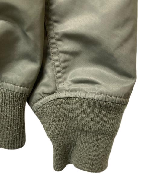 HOUSTON（ヒューストン）HOUSTON (ヒューストン) CUSTOM L-2 EMB JACKET グリーン サイズ:MEDIUMの古着・服飾アイテム