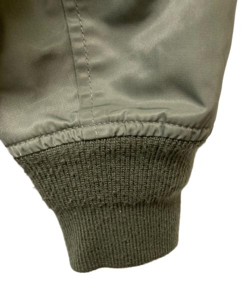 HOUSTON（ヒューストン）HOUSTON (ヒューストン) CUSTOM L-2 EMB JACKET グリーン サイズ:MEDIUMの古着・服飾アイテム