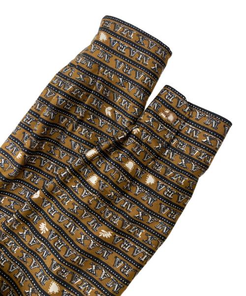 MaxMara（マックスマーラ）MaxMara (マックスマーラ) 総柄ワンピース ブラウン サイズ:40の古着・服飾アイテム