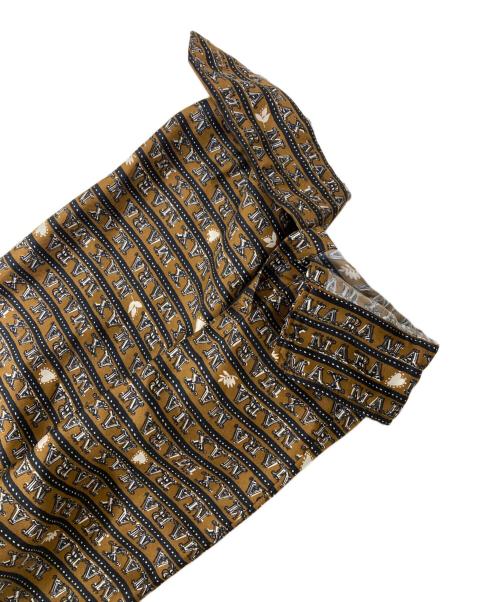 MaxMara（マックスマーラ）MaxMara (マックスマーラ) 総柄ワンピース ブラウン サイズ:40の古着・服飾アイテム