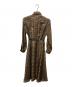 MaxMara (マックスマーラ) 総柄ワンピース ブラウン サイズ:40：15000円