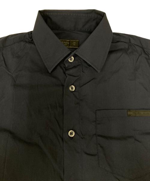 PRADA（プラダ）PRADA (プラダ) 半袖シャツ ネイビー サイズ:SIZE 38の古着・服飾アイテム