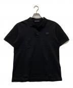 PRADAプラダ）の古着「トライアングルロゴポロシャツ」｜ブラック