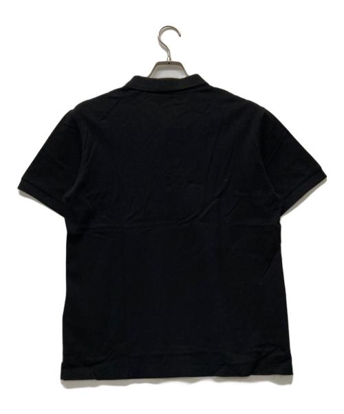 PRADA（プラダ）PRADA (プラダ) トライアングルロゴポロシャツ ブラック サイズ:Ｍの古着・服飾アイテム