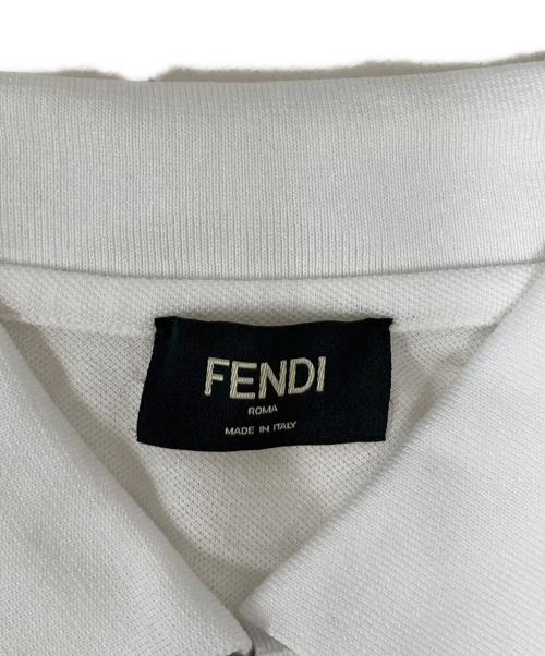FENDI（フェンディ）FENDI (フェンディ) ポロシャツ ホワイト サイズ:Ｍの古着・服飾アイテム