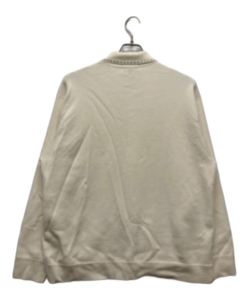 SUPREME（シュプリーム）Supreme (シュプリーム) 22AW CONTRAST STITCH BUTTON UP SWEATER ホワイト サイズ:XLの古着・服飾アイテム