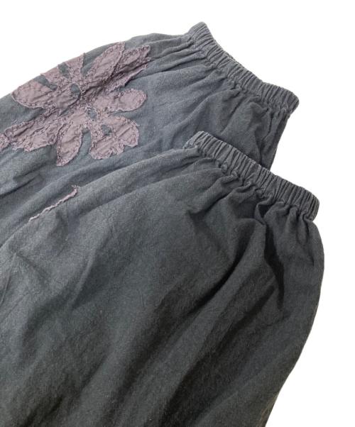 sara mallika（サラマリカ）sara mallika (サラマリカ) Cotton Flower Patchwork Dress ブラック サイズ:Mの古着・服飾アイテム