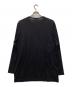 Yohji Yamamoto pour homme (ヨウジヤマモト プールオム) Crew Neck Switch Length Long Sleeve T-shirt ブラック サイズ:3 未使用品：20000円