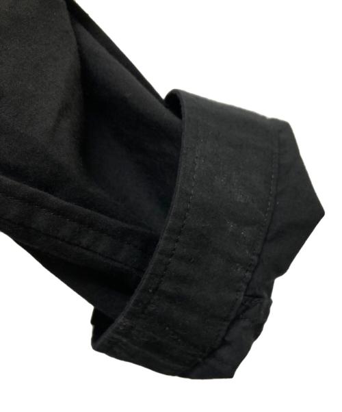 Yohji Yamamoto pour homme（ヨウジヤマモト プールオム）Yohji Yamamoto pour homme (ヨウジヤマモト プールオム) 18SS 4重襟 ハーフレイヤード長袖フロントシャツ ブラック サイズ:4の古着・服飾アイテム