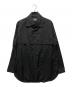 Yohji Yamamoto pour homme（ヨウジヤマモト プールオム）の古着「18SS 4重襟 ハーフレイヤード長袖フロントシャツ」｜ブラック