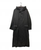 Yohji Yamamoto pour hommeヨウジヤマモト プールオム）の古着「ウールシルクブレンドドットコート」｜グレー