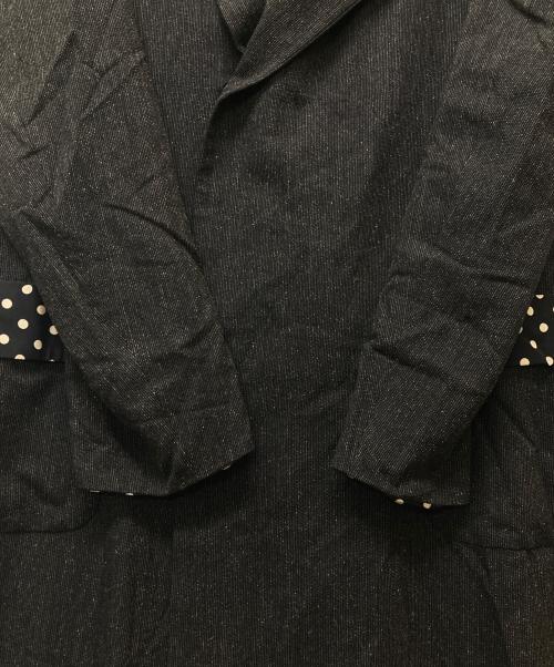 Yohji Yamamoto pour homme（ヨウジヤマモト プールオム）Yohji Yamamoto pour homme (ヨウジヤマモト プールオム) ウールシルクブレンドドットコート グレー サイズ:4の古着・服飾アイテム