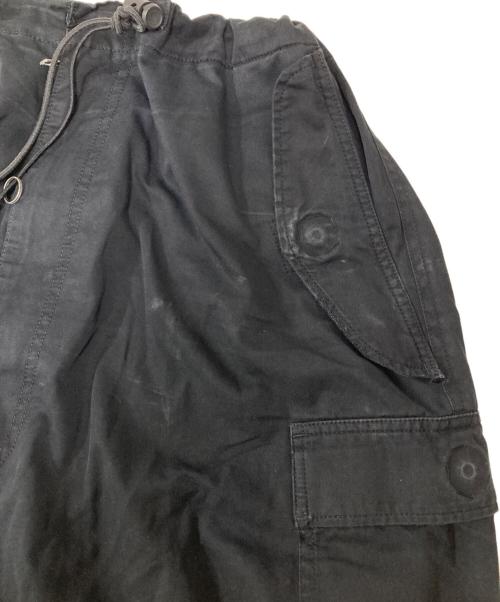 Y'S YOHJI YAMAMOTO（ワイズ ヨウジヤマモト）Y'S YOHJI YAMAMOTO (ワイズ ヨウジヤマモト) ビッグシルエットカーゴパンツ ブラック サイズ:3の古着・服飾アイテム