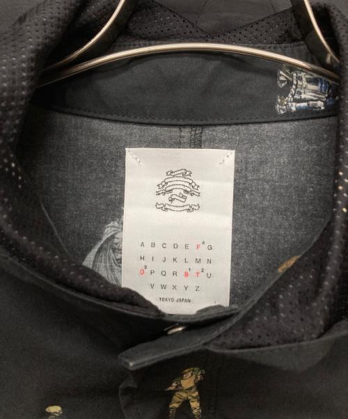 stof（ストフ）stof (ストフ) STAR WARS (スターウォーズ) 総柄モッズコート ブラック サイズ:FREEの古着・服飾アイテム