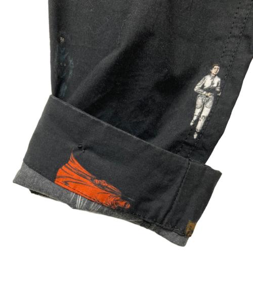 stof（ストフ）stof (ストフ) STAR WARS (スターウォーズ) 総柄モッズコート ブラック サイズ:FREEの古着・服飾アイテム